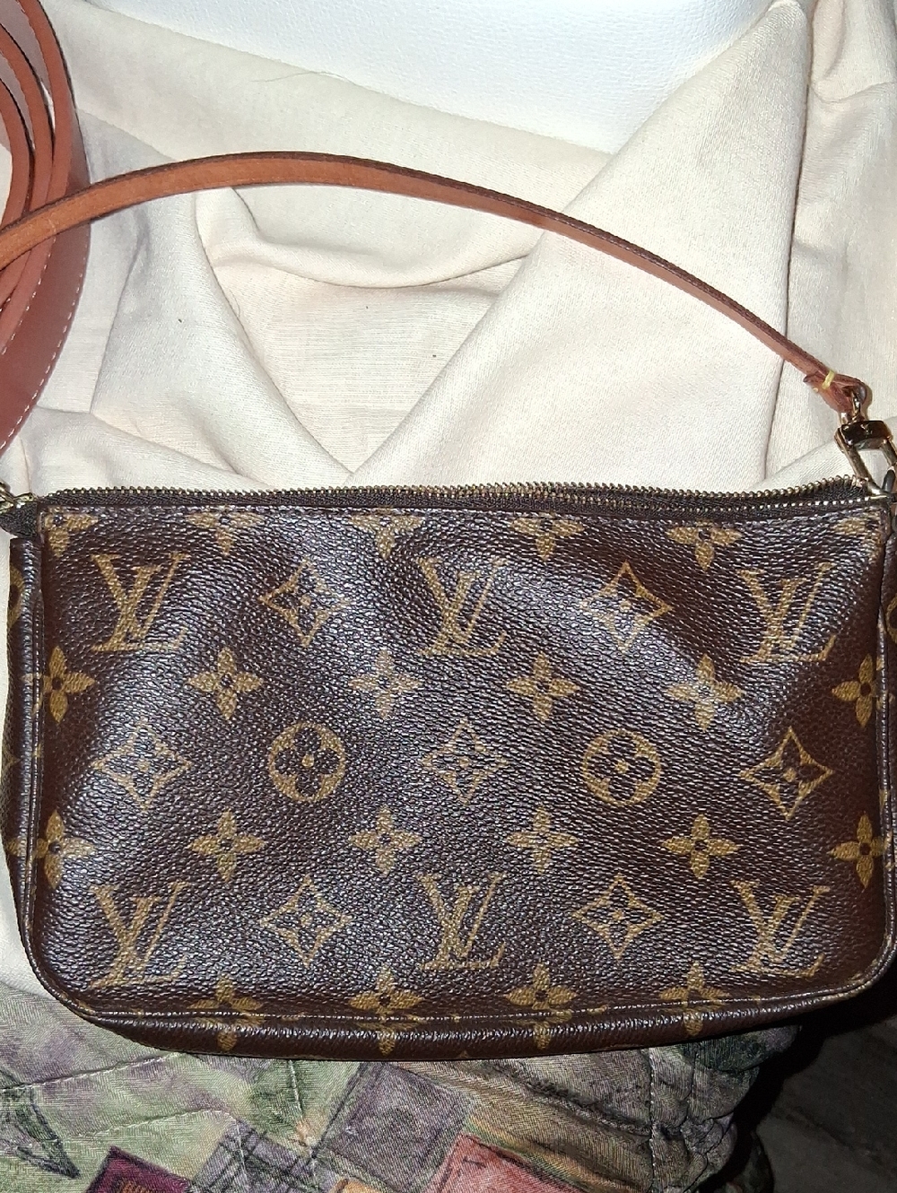 Louis Vuitton Monogram Mini Pochette in Brown and Tan